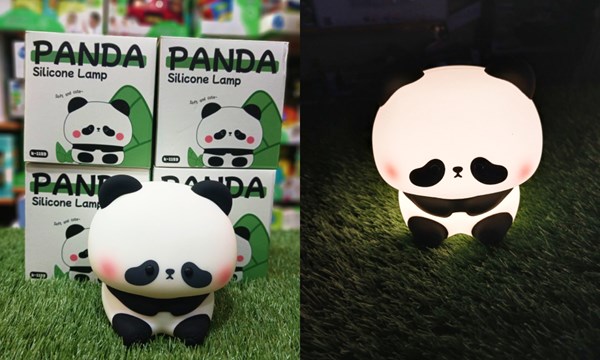 چراغ خواب سیلیکونی شارژی طرح پاندا خجالتی _اتاق کودک