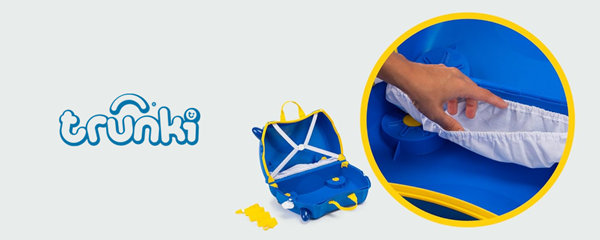 چمدان سواری کودک با ظرفیت 18 لیتر طرح ماشین پلیس مدل 00323 Trunki 18L_کیف و کوله پشتی