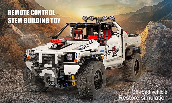لگو تکنیک ماشین آفرود با کنترل و اپلیکیشن 2013 قطعه مدل Mould King 18005 RC Off-Road_لگو