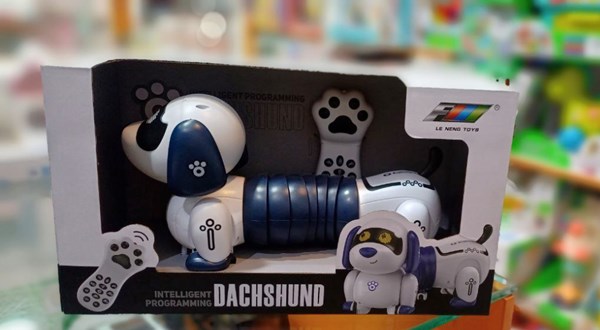 سگ رباتیک هوشمند پا کوتاه فنری مدل K45 _ربات اسباب بازی