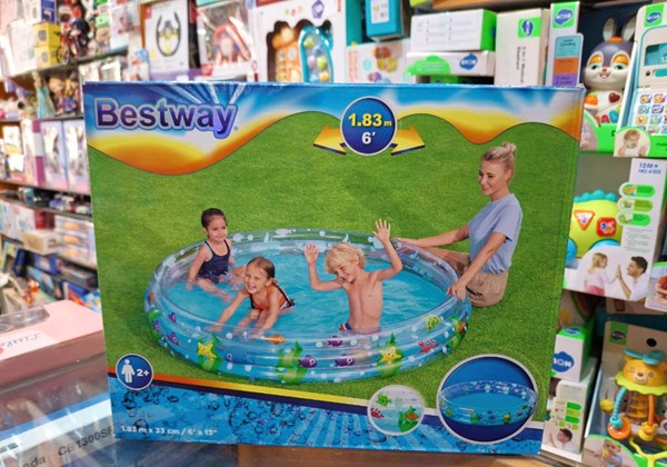 استخر بادی قطر 183 سانتیمتری بست‌ وی طرح آکواریوم مدل Bestway 51005_اسباب بازی ورزشی