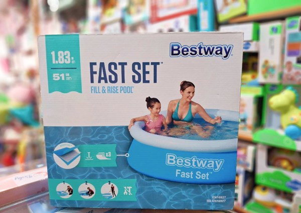 استخر بادی قطر 183 سانتیمتری بست‌ وی سه لایه مدل Bestway 57392_اسباب بازی ورزشی