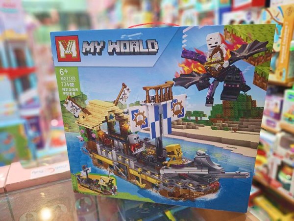 لگو ماینکرافت دزدان دریایی 724 قطعه مدل Minecraft My World MG1100_لگو