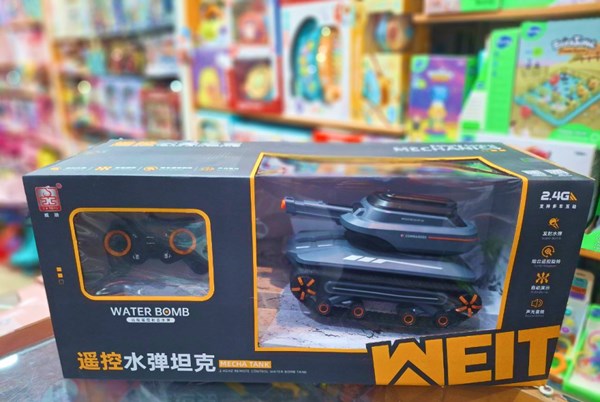 تانک کنترلی شارژی موزیکال با قابلیت پرتاپ تیر ژله ای کد 6615_ماشین کنترلی