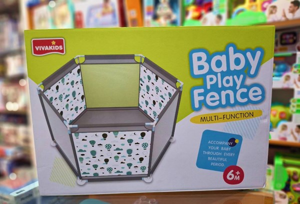 پارک بازی کودک تاشو و چندکاره VivaKids با طرح بالن هوای گرم_ اتاق کودک