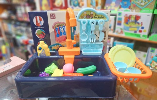 اسباب بازی سینک ظرفشویی 20 قطعه kitchen sink کد 6060_اسباب بازی لوازم خانگی