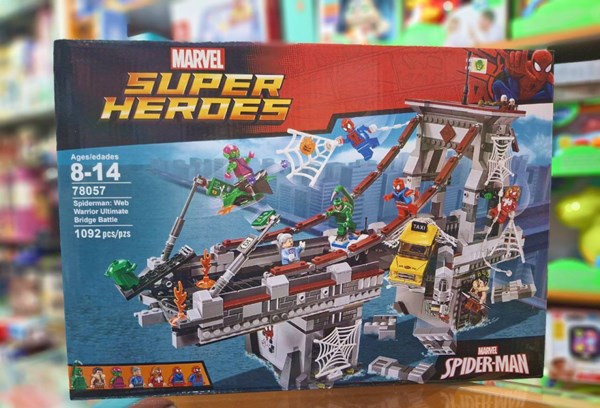 لگو مارول نبرد نهایی روی پل 1092 قطعه مدل Spider-Man 78057_لگو