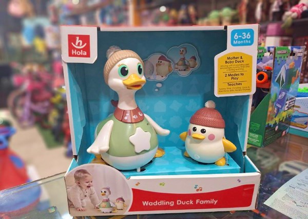 اردک و جوجه موزیکال هولی تویز سنسور دار مدل Hola Toys HE998701_اسباب بازی نوزادی