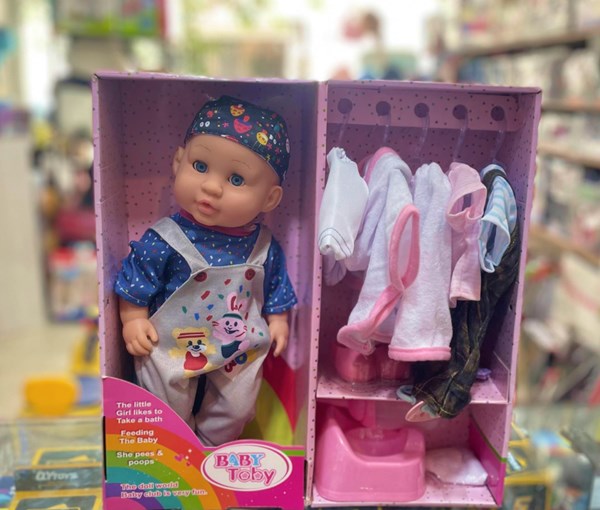 عروسک نوزاد بیبی توبی موزیکال 6 کاره مدل baby toby baby 6 fumctions_عروسک