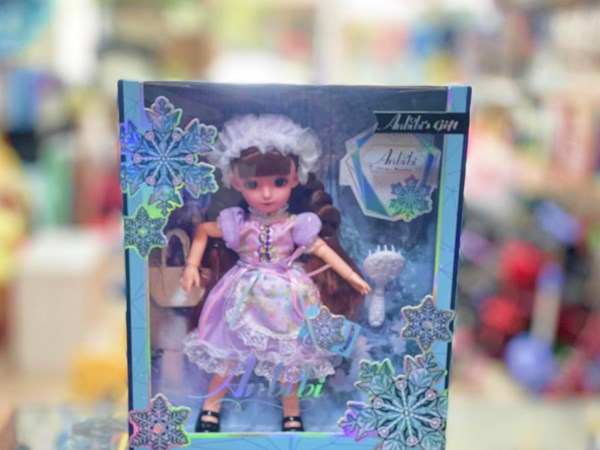 عروسک باربی تمام مفصلی 30 سانتی با لباس پرنسس کد 212_عروسک