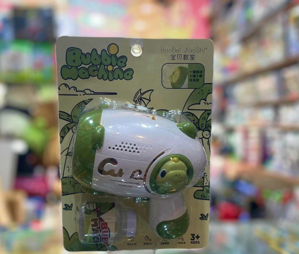 تفنگ اسباب بازی حباب ساز چراغ دار طرح دایناسور مدل 735_تفنگ اسباب بازی