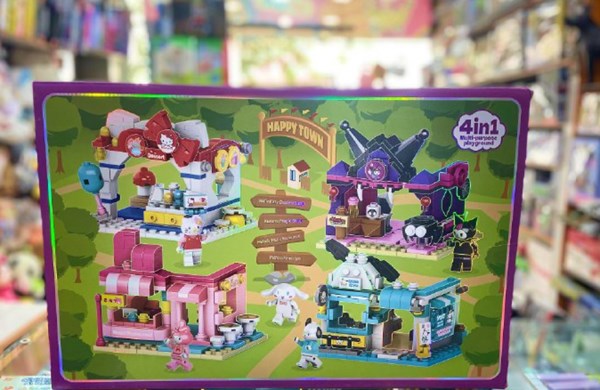 لگو شهر بازی 902 قطعه کرومی، پارک تفریحی سانریو 4 در 1 مدل 11201_لگو