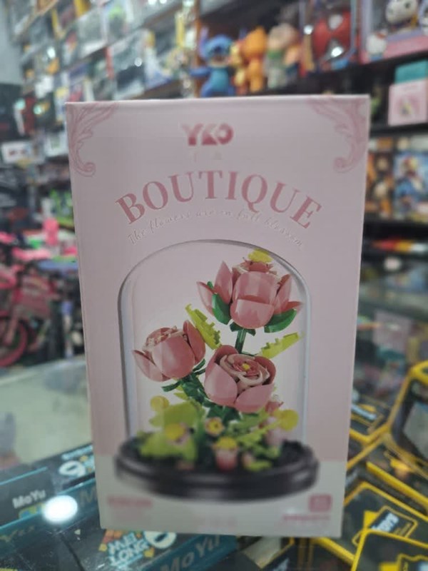 لگو گل رز صورتی همراه با قاب مدل 2330