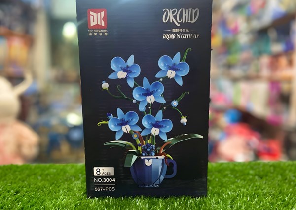 لگو گل ارکیده آبی مدل 3004