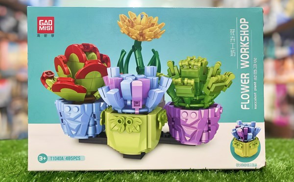 لگو گلدان گل های ساکولنت مدل 1040