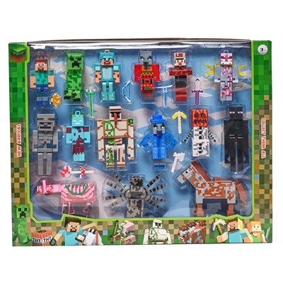 اکشن فیگور مدل ماینکرافت مجموعه 15 عددی 48165 MINECRAFT_اکشن فیگور