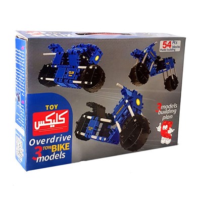 اسباب بازی ساختنی موتور 54 قطعه کلیکس توی CLIX TOY _لگو