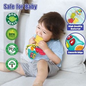 جغجغه دندانگیر موزیکال طرح جاکلیدی هولی تویز Hola Toys مدل A8996_ اسباب بازی نوزادی