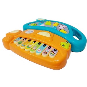 ارگ آموزشی موزیکال طرح قارچ با آموزش صدای حیوانات Mushroom Piano Toy_اسباب بازی نوزادی