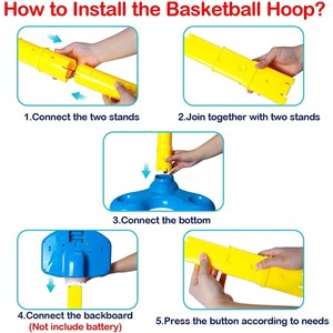 تور بسکتبال پایه دار کودک Basketball Hoop for kids HIDMED_اسباب بازی نوزادی
