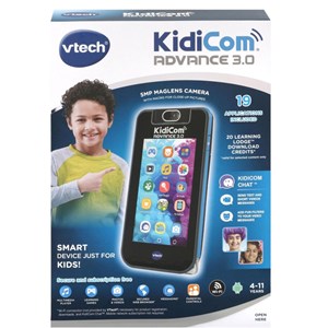 موبایل هوشمند مشکی کودک مدل Vtech - Kidi Com - Black Advance 3.0_ دیجیتال و هوشمند