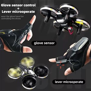 کوادکوپتر شارژی با ریموت مچی (دست کشی) Glove Sensor control _کوادکوپتر