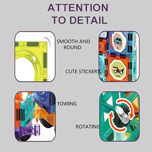 اسباب بازی ساختنی تایل مگنتی 71 قطعه Magic Magnetic Blocks_لگو