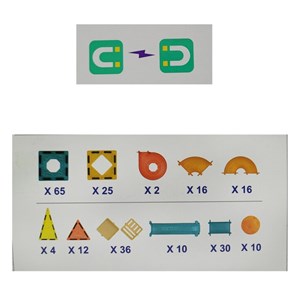 اسباب بازی ساختنی تایل مگنتی 226 قطعه مدل Magnetic DIY _لگو