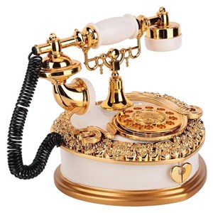 جعبه موزیکال کودک مدل تلفن سلطنتی_اسباب بازی لوازم خانگی