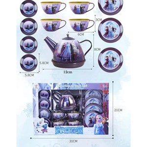 اسباب بازی ست چای خوری فلزی طرح فروزن _اسباب بازی لوازم خانگی