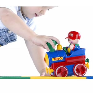اسباب بازی قطار با ریل و آدمک تولو مدل 89905 Tolo First Friend Train_اسباب بازی نوزادی