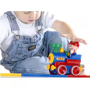 اسباب بازی قطار با ریل و آدمک تولو مدل 89905 Tolo First Friend Train_اسباب بازی نوزادی