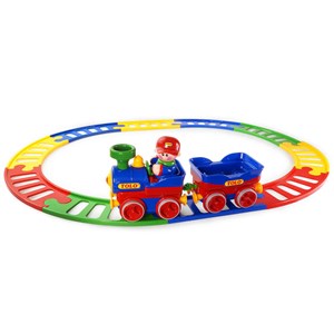 اسباب بازی قطار با ریل و آدمک تولو مدل 89905 Tolo First Friend Train_اسباب بازی نوزادی