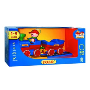 اسباب بازی قطار با ریل و آدمک تولو مدل 89905 Tolo First Friend Train_اسباب بازی نوزادی
