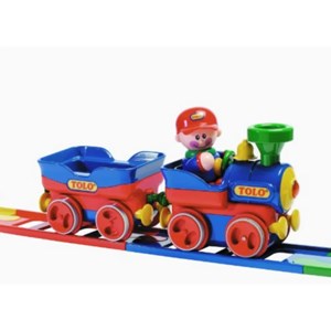اسباب بازی قطار با ریل و آدمک تولو مدل 89905 Tolo First Friend Train_اسباب بازی نوزادی