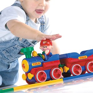 اسباب بازی قطار با ریل و آدمک تولو مدل 89905 Tolo First Friend Train_اسباب بازی نوزادی
