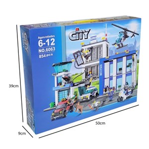 لگو سیتی ایستگاه پلیس شهر 854 قطعه مدل 6063 Police Station City_لگو