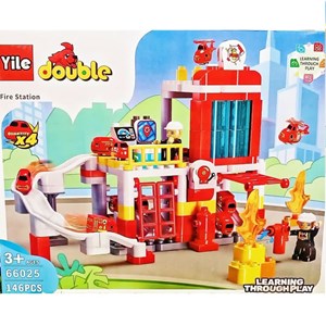 لگو دوپلو ایستگاه آتش نشانی 146 قطعه مدل Fire Station 66025 _لگو
