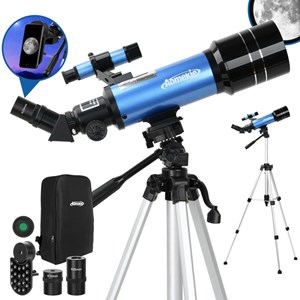 تلسکوپ طبیعتگردی به همراه کوله پشتی مدل AOMEKIE AO2017 70mm Refractor Telescope_اسباب بازی علمی