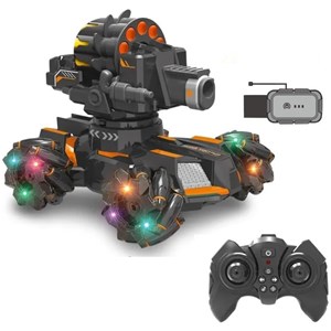 ماشین کنترلی شارژی تانک مولتی دریفت تیر اسفنجی دو ریموت دار Stunt Car Remote Control _ماشین کنترلی