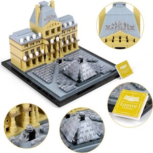 لگو کریتور موزه لوور پاریس 807 قطعه مدل LX A444 _لگو
