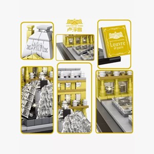 لگو کریتور موزه لوور پاریس 807 قطعه مدل LX A444 _لگو