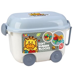 لگو نرم 52 قطعه مدل Soft Rubber Blocks 6039 _لگو