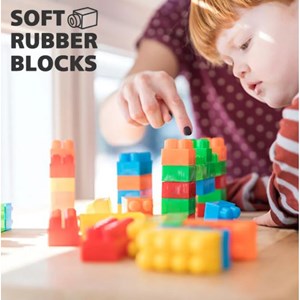 لگو نرم 82 قطعه مدل Soft Rubber Blocks 6038 _لگو