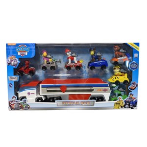 ست اسباب بازی کامیون سگ های نگهبان به همراه 7 فیگور _ماشین اسباب بازی