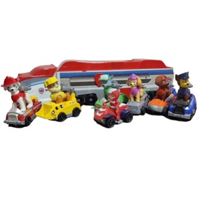 ست اسباب بازی کامیون سگ های نگهبان به همراه 7 فیگور _ماشین اسباب بازی