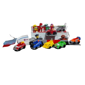 ست اسباب بازی کامیون سگ های نگهبان به همراه 7 فیگور _ماشین اسباب بازی