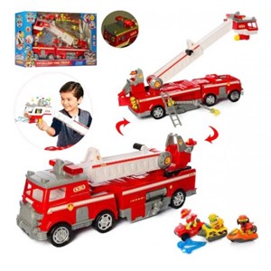 ماشین اسباب بازی آتش نشانی سگ های نگهبان به همراه 3 فیگور PAW Patrol _ماشین اسباب بازی