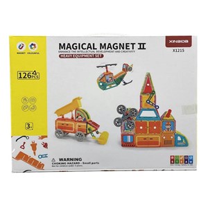 اسباب بازی ساختنی تایل مگنتی 126 قطعه مدل Magnetic DIY _لگو