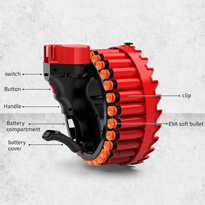 تفنگ اسباب بازی شارژی تیر ابری قابلیت شلیک رگباری GROWLER _تفنگ اسباب بازی